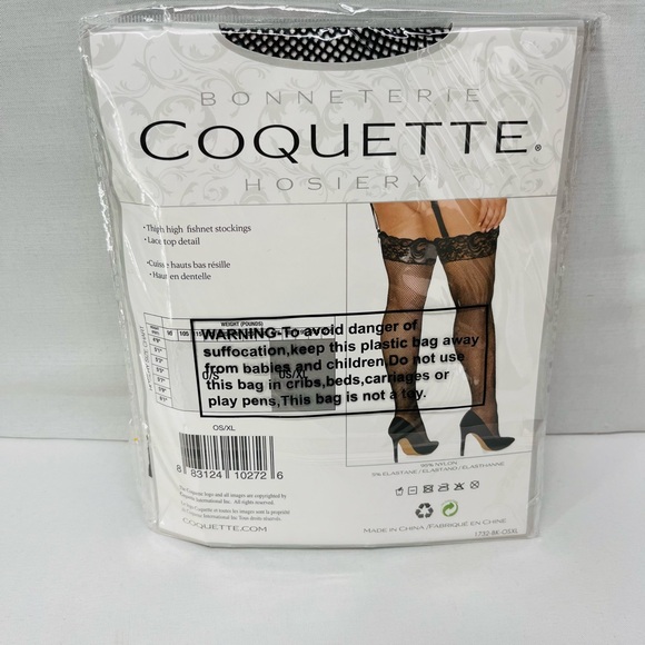 Black‎ Lace Top Stockings - Picture 2 of 4